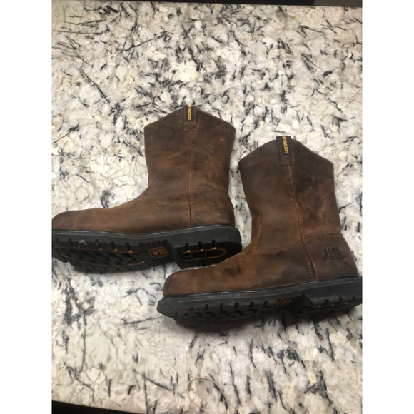 Cat Footwear Men's Revolver Pull-on Steel Toe Construction Boot Sz 11 BROWN - Picture 1 of 6